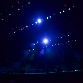 Blue Spotlight on Coachella Stage