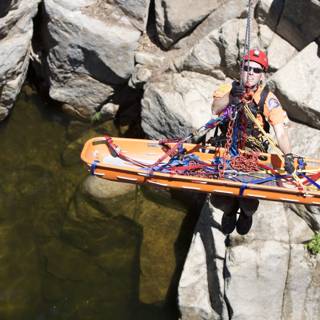Highline Training with Life Raft
