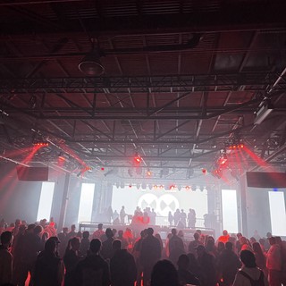 Skrillex Electronic Music Performance with Red Stage Lighting