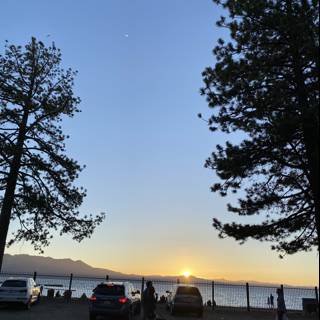 Serene Sunset at Lake Tahoe