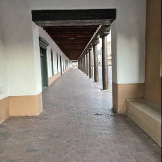 A Peaceful Walkway at the Palace of the Governors