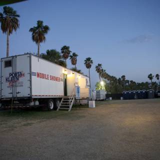Sunset Service: Trucks and Palm Trees at Coachella 2024