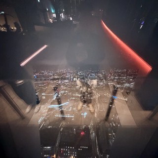 Glass Floor View Over London Cityscape at Night