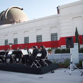 Impromptu Outdoor Concert in front of the Planetarium