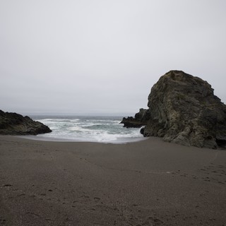 Moody Cove Beach with Dramatic Sea Stack
