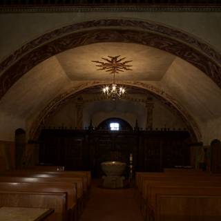 Illuminating the Crypt: A Soaring Church Interior