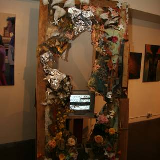 Art Display with Computer Monitor