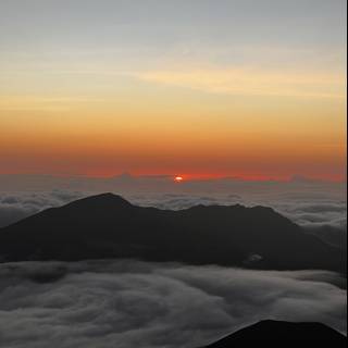 Summit of Mauna Kea: Sunrise over the Clouds