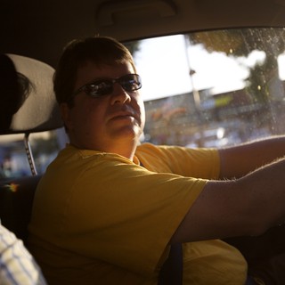 Golden Hour Driver Behind the Wheel Urban Ride