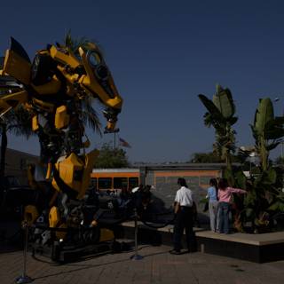 Big Bot Basking in Blue Skies