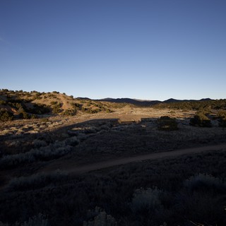 Desert Landscape at Dusk Near Santa Fe