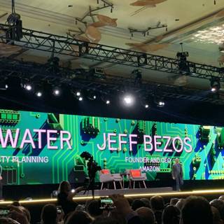 Jeff Bezos Takes the Stage at Aria Resort & Casino in Las Vegas