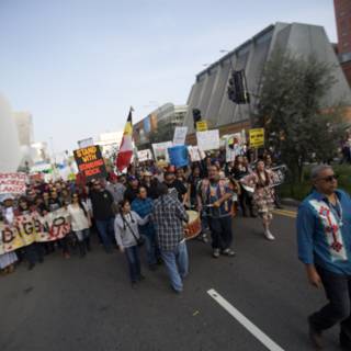 Pre-Coachella Protest March in the City