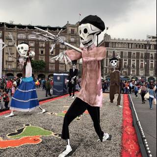 Parade of Skeletons Takes Over the Street