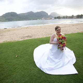 Blissful Bride by the Ocean