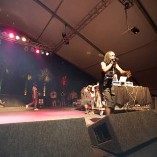 Woman Rocks the Stage at Coachella Music Festival