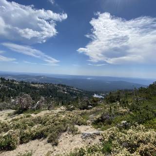 Majestic View of the Mountain Range and Clouds