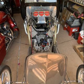 Vintage Hot Rod in Garage
