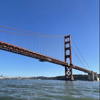 Golden Gate Bridge over the Blue Sky