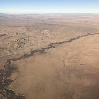 Desert River from Above