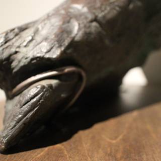 Bronze Bird with Claws and Ring