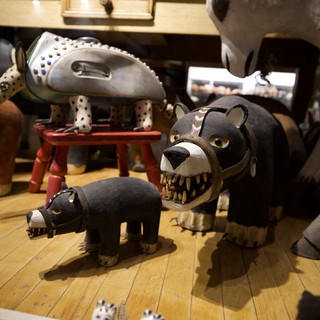 Folk Art Animal Sculptures in Southwest Gallery