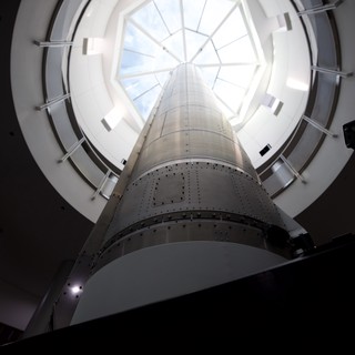 Ascending Through the Observatory Dome Skylight