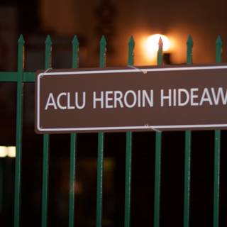 Hanukkah Fence Sign