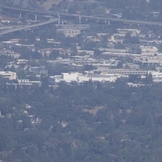 Hazy Silicon Valley Sprawl from Mount Diablo Summit