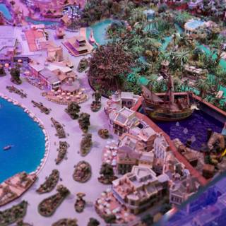 An Architectural Marvel: Miniature City Model with Water Park