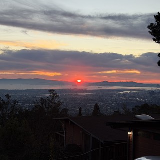 Sunset Over San Francisco Bay from Oakland Hills