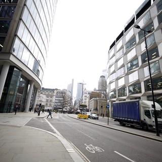 Modern Architecture Along London City Street