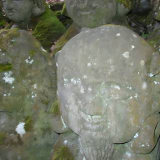 Stone Statues with Faces