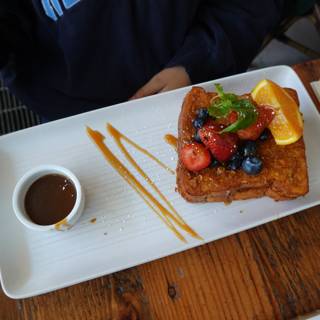 A Sumptuous Plate of French Toast for Brunch
