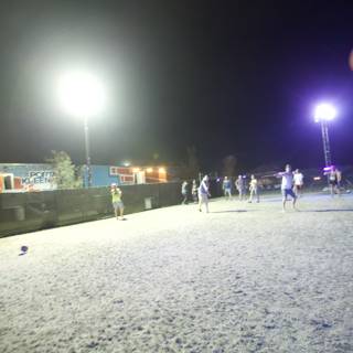 Snowy Soccer Game