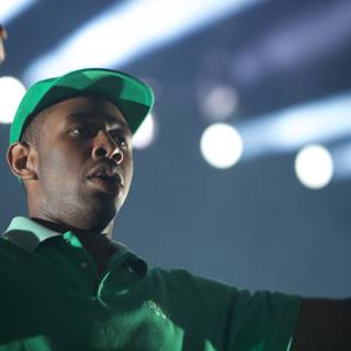 Tyler, The Creator Takes Coachella Stage in Green Hat and Shirt