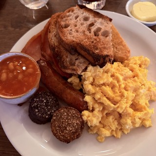 Traditional Full English Breakfast with Artisan Bread