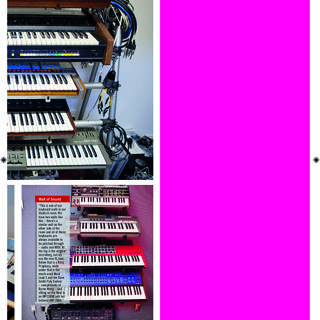 Musical Keyboard Collage