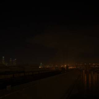 Nighttime Metropolis by the River