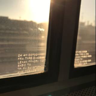 Sun's Flare Through Train Window