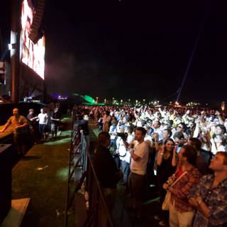 Cochella Concert Crowd Under the Night Sky