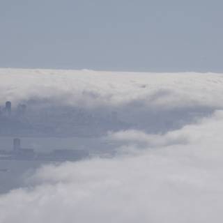 Enveloped in Mist: A City's Winter Cloak