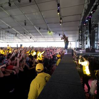 The Excited Crowd at Coachella 2011 Concert