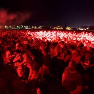 Red-Lit Night at Coachella