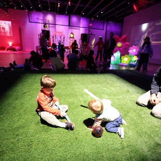Children Playing at Baby Rave Interactive Art Installation