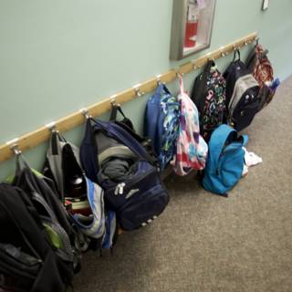 Hanging backpacks