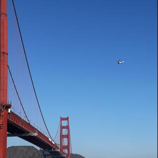 Aerial View of Golden Gate Bridge