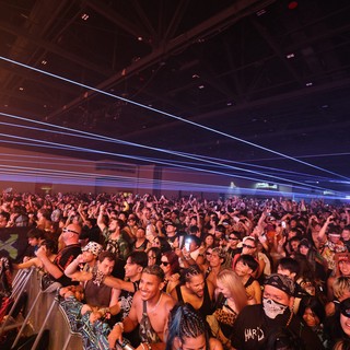 Massive Laser Light Show Electrifies Wobbleland Festival Crowd