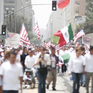Flag March in the City