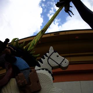 Lego Horse Knight Defends the Blue Sky